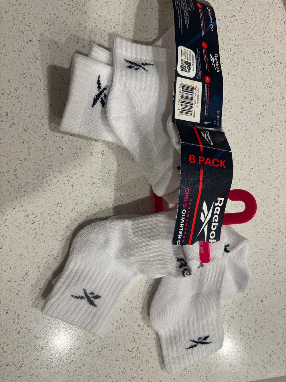 Opened Reebok Girls socks